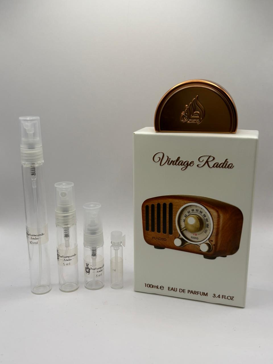 Lattafa Vintage Radio Decant